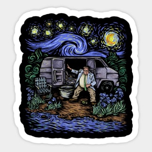 I Live in A Van Gogh- no text version Sticker